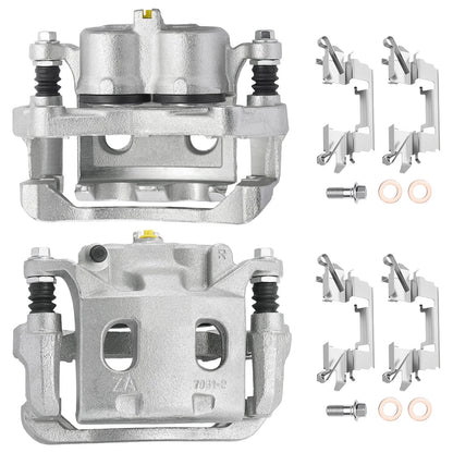 Pair Front Brake Calipers w/Bracket for Infiniti QX60 (2014–2020)