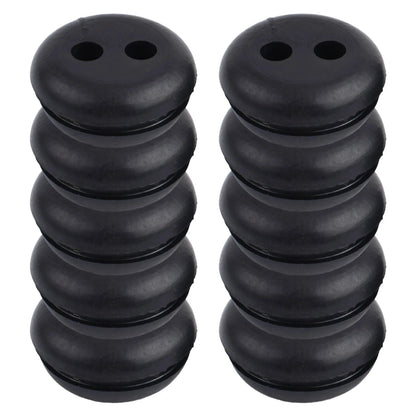 5pcs 2-Hole Rubber Fuel Gas Tank Line Grommet for Lawn Mower (Home Use)