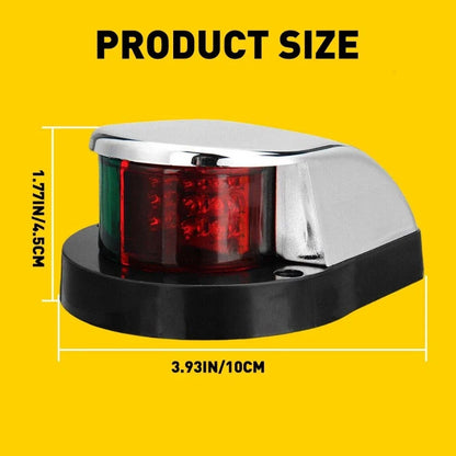 LED Boat Navigation Lights Red and Green for Marine Bow Light
