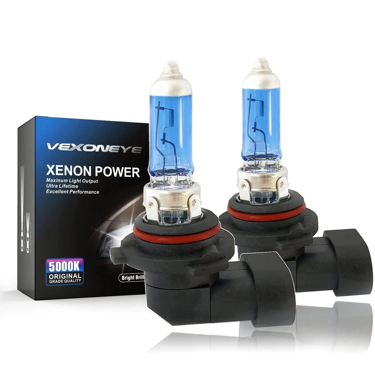 9006 Halogen Headlight Bulb for HB4 Replacement (12V 51W 5000K)