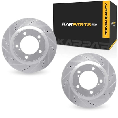 Brake Rotor Set for Toyota Sequoia (2008–2022) ALX-PAU-DF-7002-76018-CLA2
