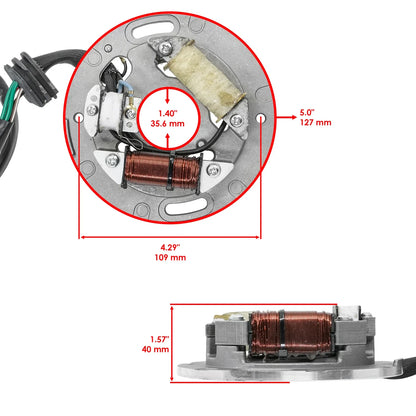 Stator for Yamaha Wave Blaster 700 (1993–1995) WB700 Starter Solenoid
