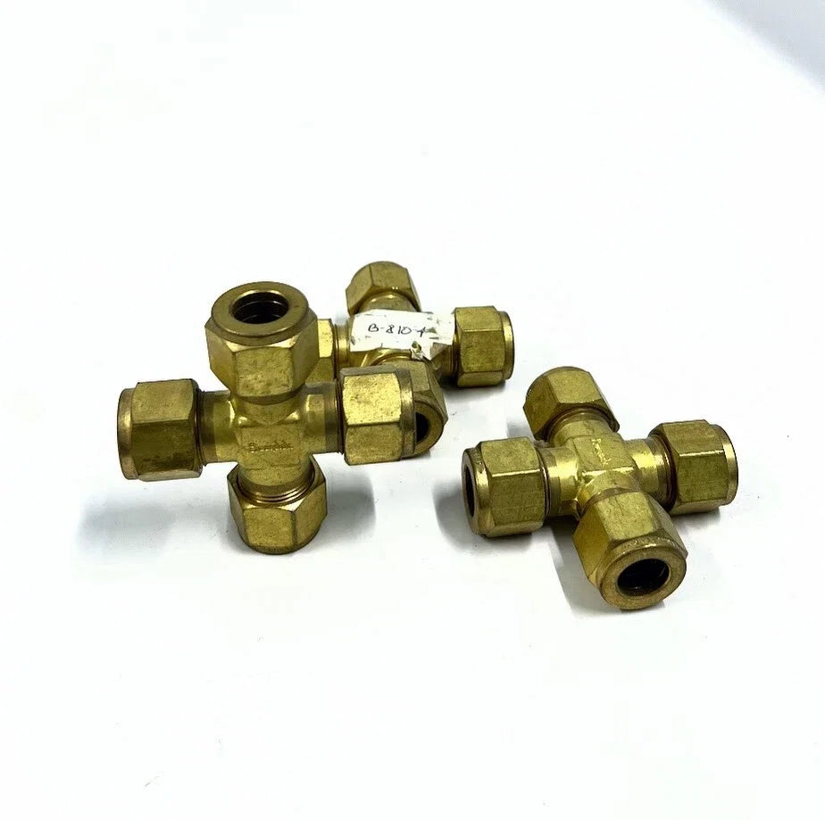 3X Swagelok B-810-4 Union Cross Fitting 1/2 in