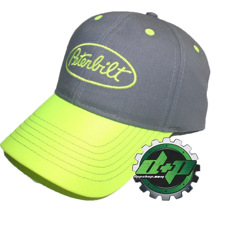 Hi Vis Visor Safety Hat for Peterbilt Trucks (Diesel Semi)