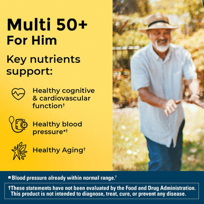 Multivitamin for Men Over 50 - 90 Count (Pack of 1)
