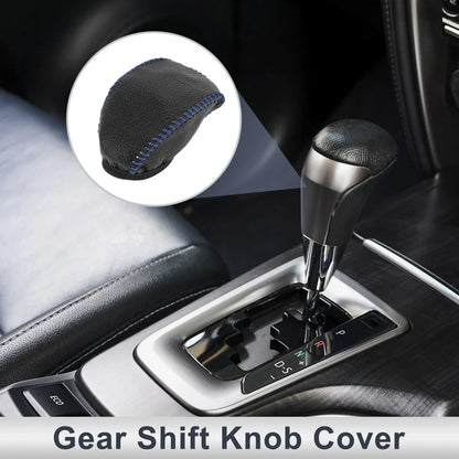 1 Pc Gear Shift Knob Cover for Toyota RAV4 (2019–2024) Pebbled Black Blue