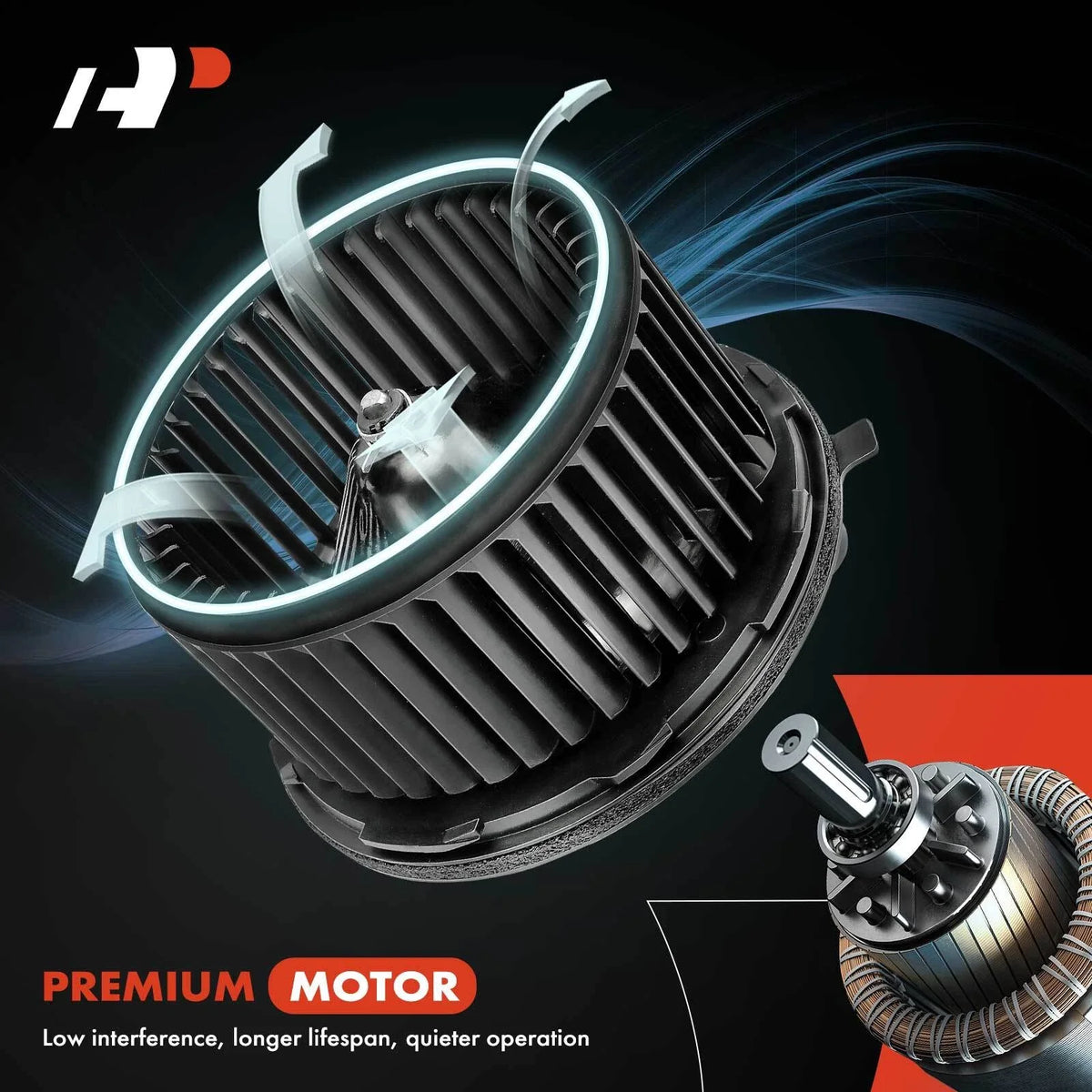 HVAC Blower Motor with Wheel Assembly for Nissan Sentra (2018–2019) Leaf (2013–2023)
