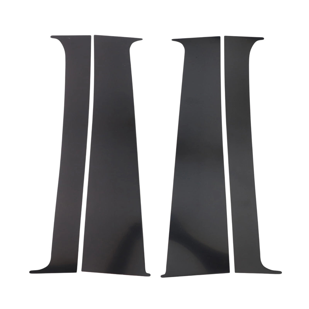 Set of 4 Black Pillar Trim Covers for T5 T6 (2008–2021) Easy Installation