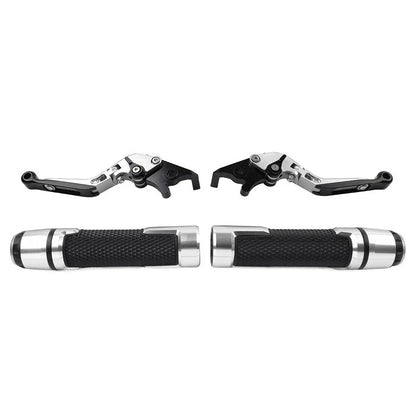 Silver Extendable Brake Clutch Levers Set for Kawasaki Z900RS (2018–2023)