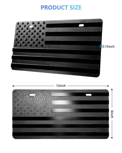 American Flag Front Bumper License Plate for All Vehicles (2010–2023)