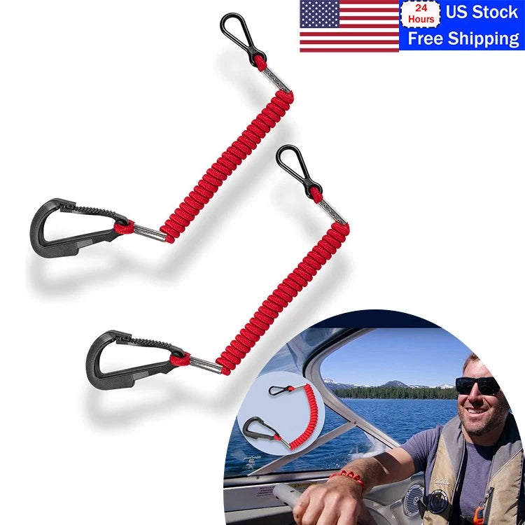 2X Boat Kill Switch Lanyards for Mercury Mercruiser Outboard Motor (15920A54, 15920T54, 15920Q54, 86352, 8M0092849)