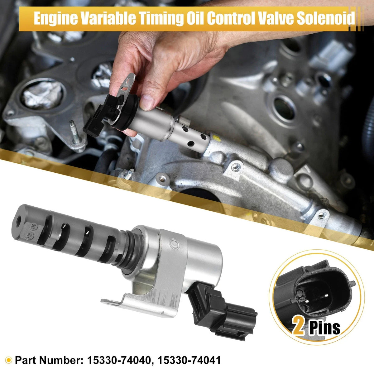 VVT Oil Control Valve for Toyota (15330-74040)