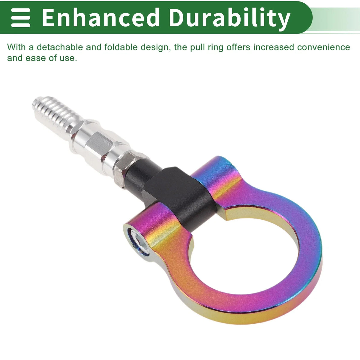 Tow Hook for Ford Focus (1998–2025) 15.6mm Aluminum Alloy Multicolor