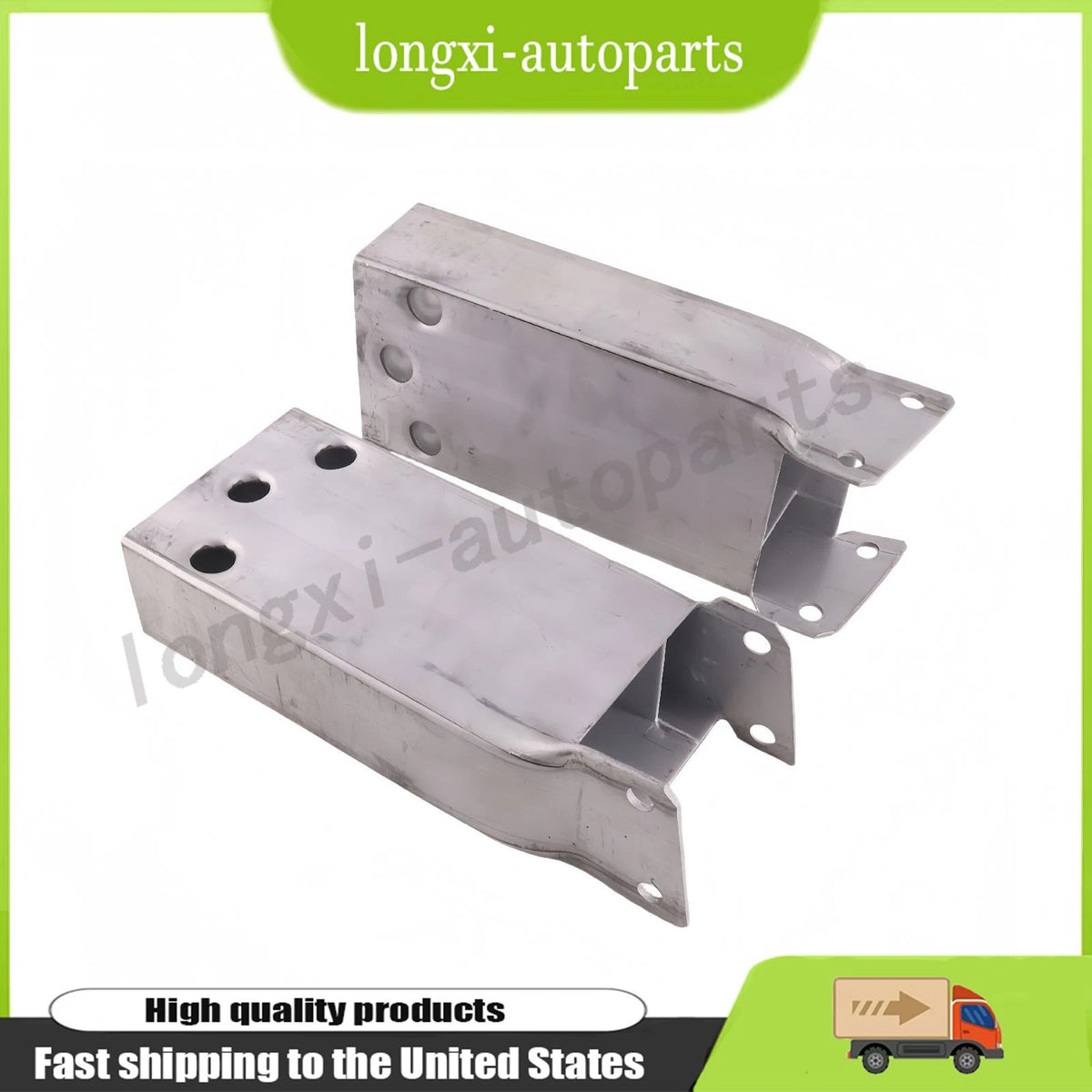 2X Front Bumper Bracket for Mercedes-Benz GLA250 (2015–2020) 2466200395, 2466200495