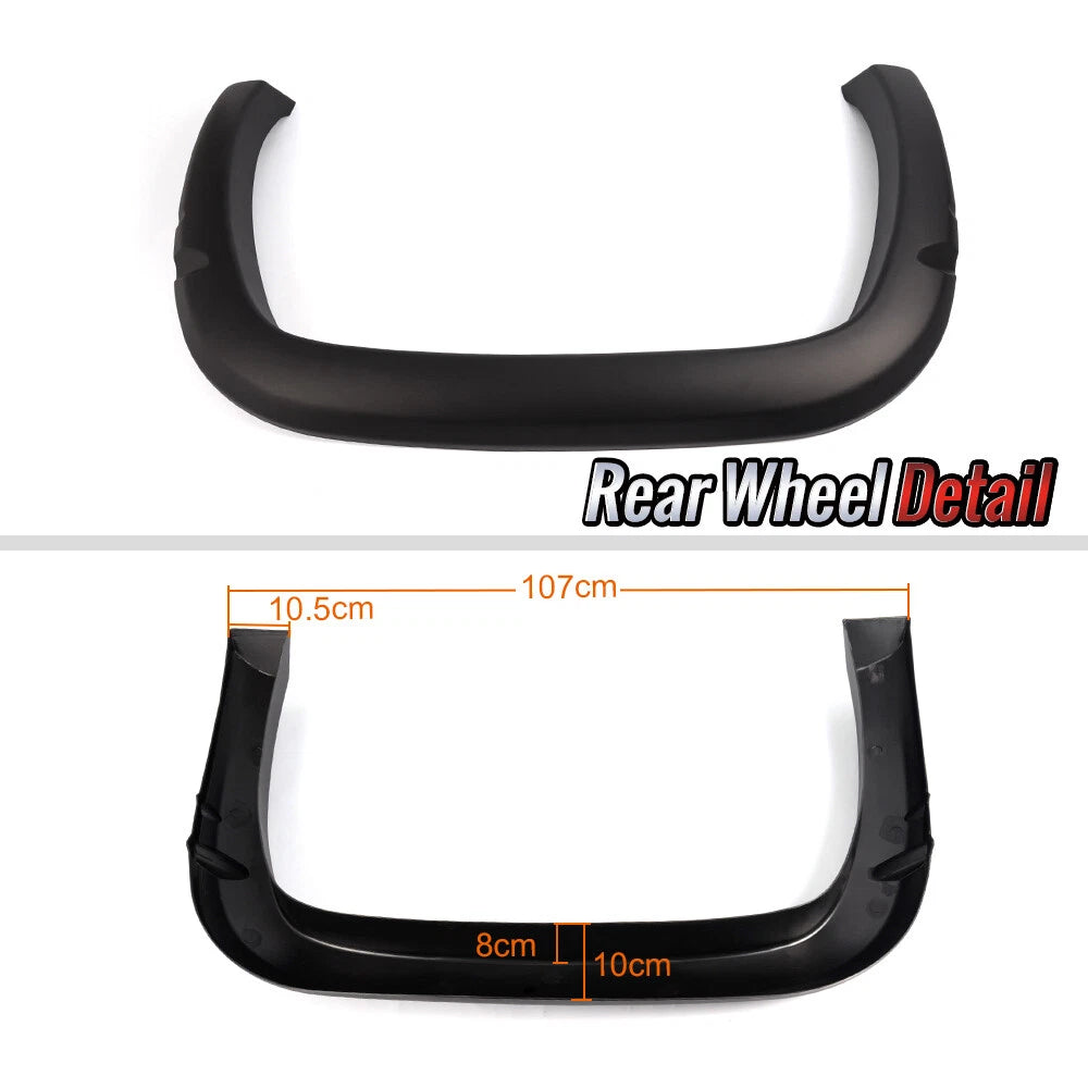 Set of 4 Textured Bolt Fender Flares for Dodge Ram 1500-3500 (1994–2001) 02RSA3705BDM