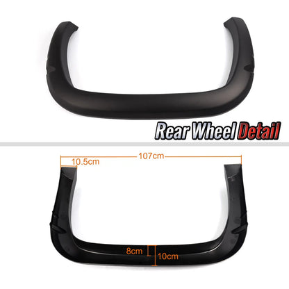 Set of 4 Textured Bolt Fender Flares for Dodge Ram 1500-3500 (1994–2001) 02RSA3705BDM