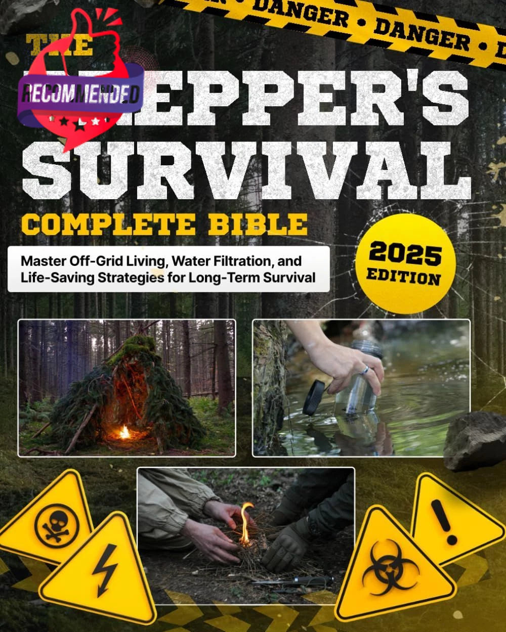 Set of 4 Off-Grid Survival Guides for Prepper's Living (2023)