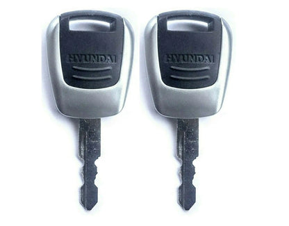 2pc Ignition Starter Keys for Hyundai (9 Machines)