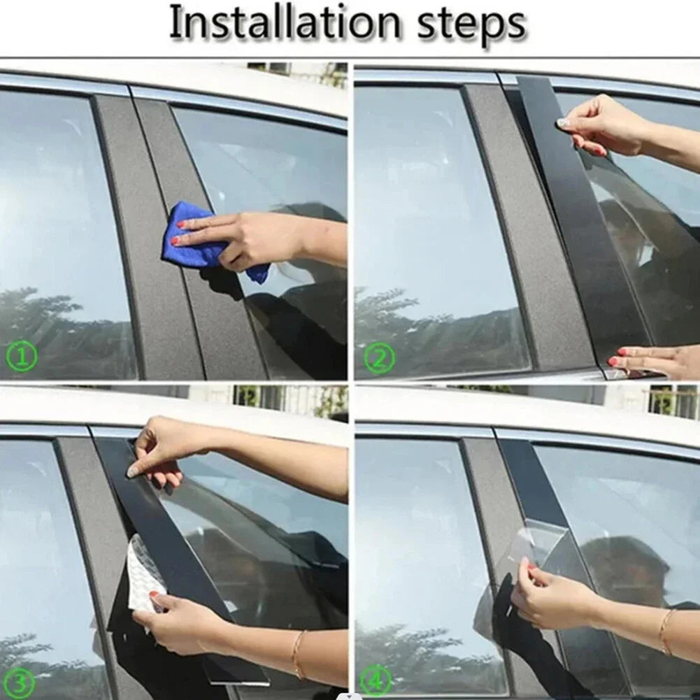 Pillar Post Door Window Cover Trim Kit for Honda Odyssey (2011–2017)