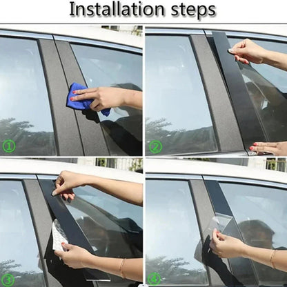 Pillar Post Door Window Cover Trim Kit for Honda Odyssey (2011–2017)