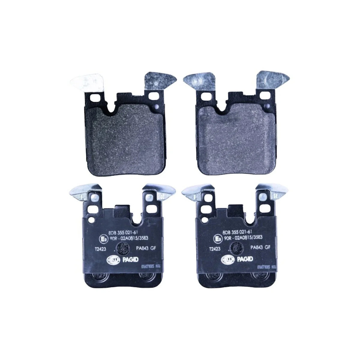 Set of 4 Hella Pagid 355021611 Rear Disc Brake Pads for BMW M3, M4, M2 (2012–2020)