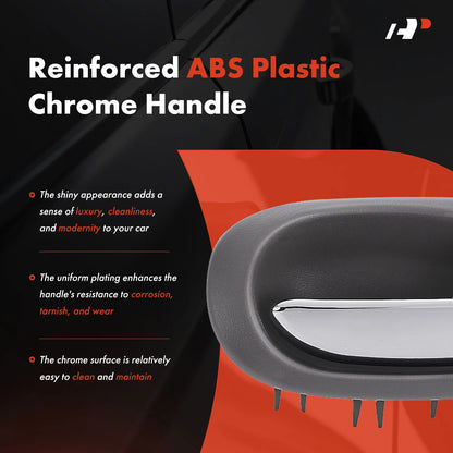 Rear Right Chrome Interior Door Handle for Chrysler Sebring (US251L5AACLLGH, 93290)