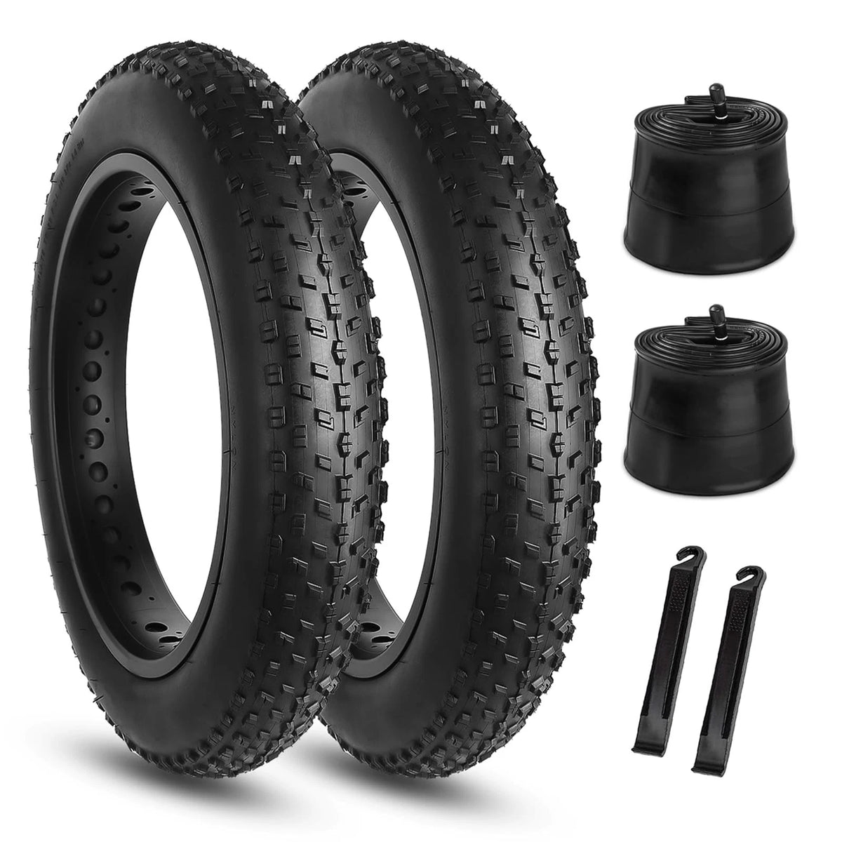 Set of 2 Fat Bike Tires 20x4 Inch Folding