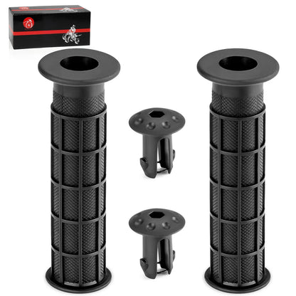 Set of 2 Handlebar Grips w/End Guards for Honda Rancher 420 TRX420 (2007–2024)