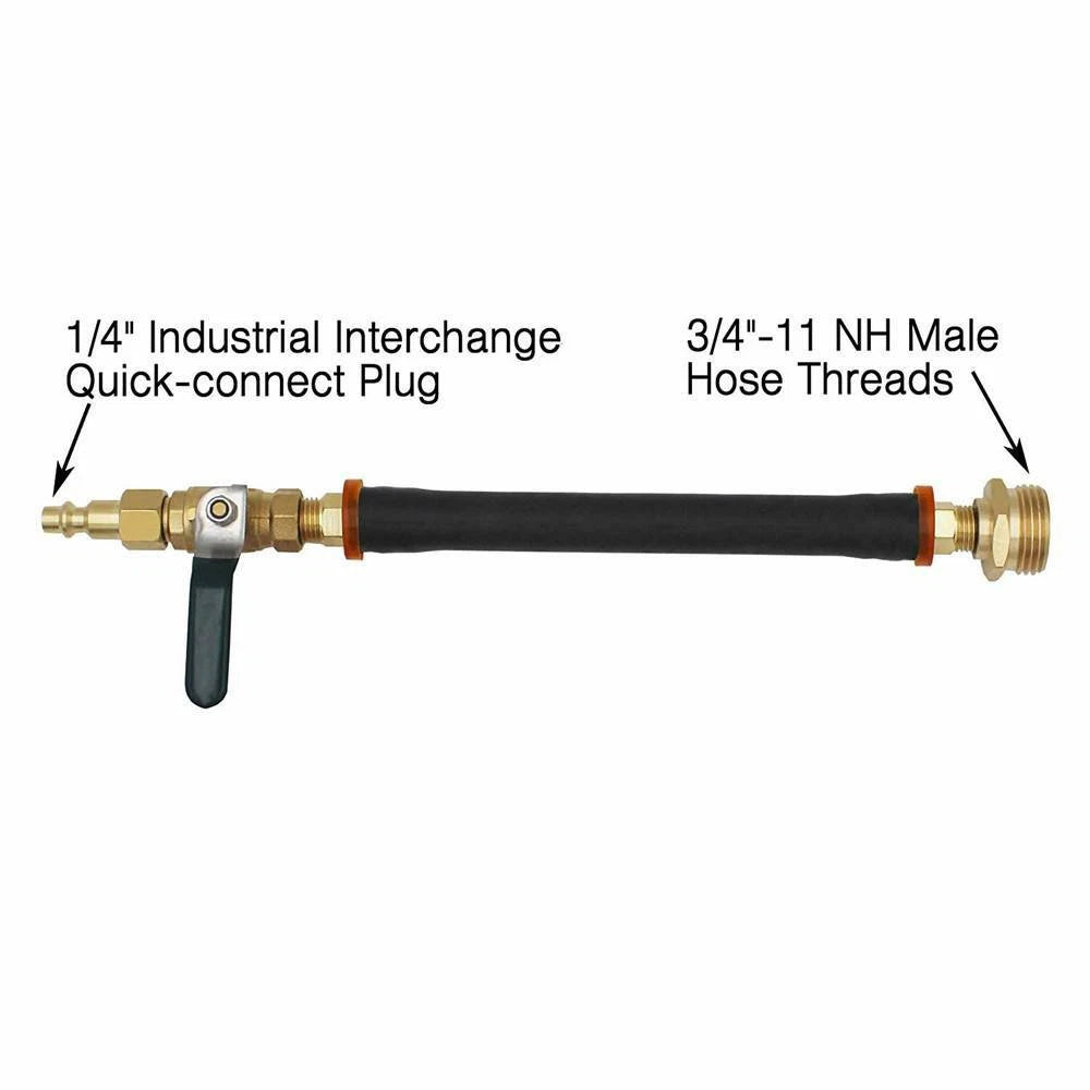 Camper Winterizing Kit with Shut Off Valve for RV (ACMGHSV)