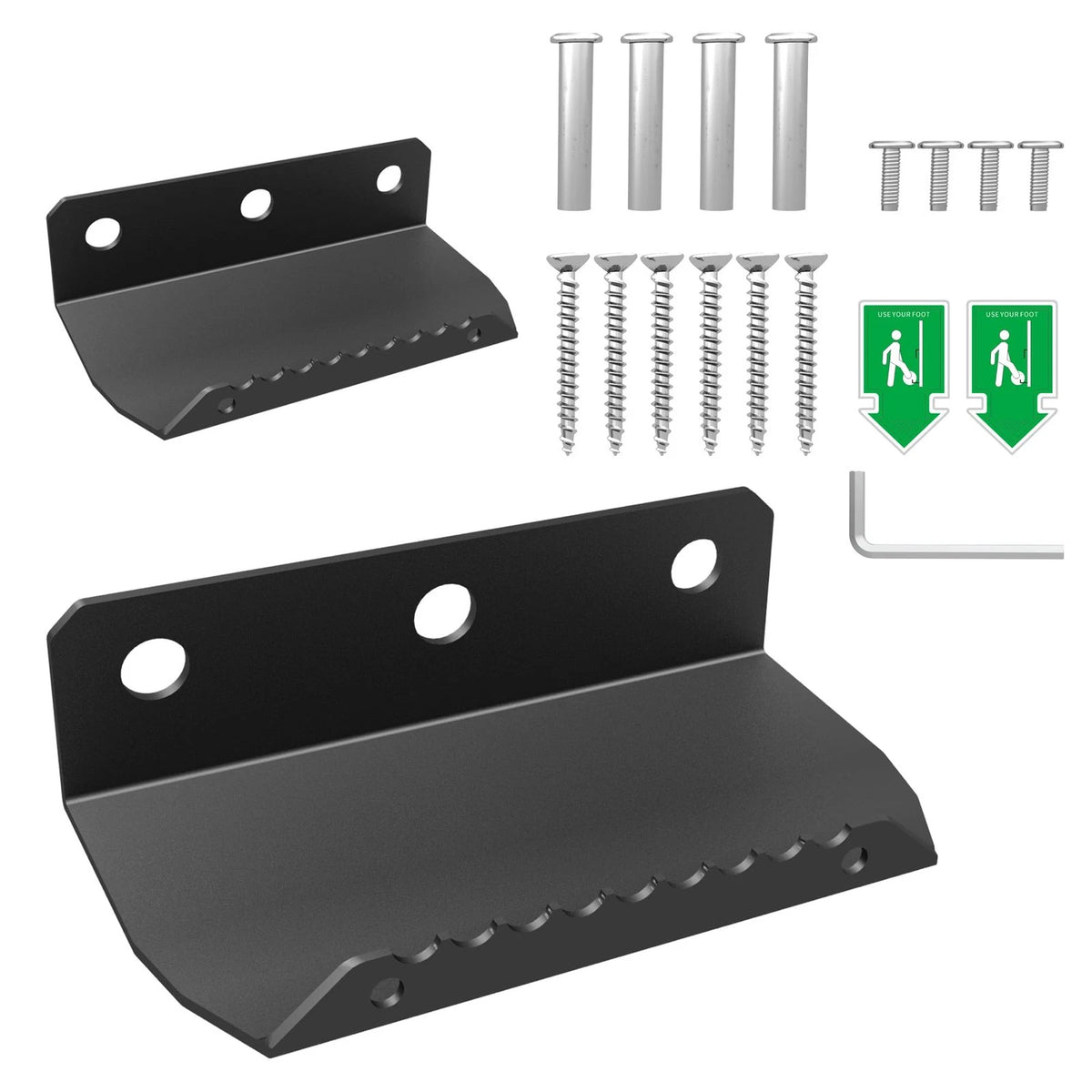 2X Stainless Steel Foot Operated Sanitary Door Handles for