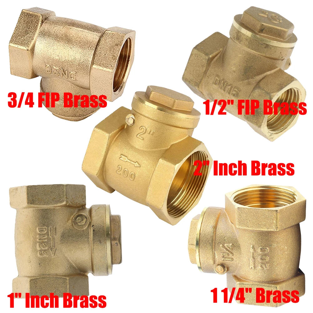 1 1/4" Brass Swing Check Valve for Plumbing Fitting (200WOG)