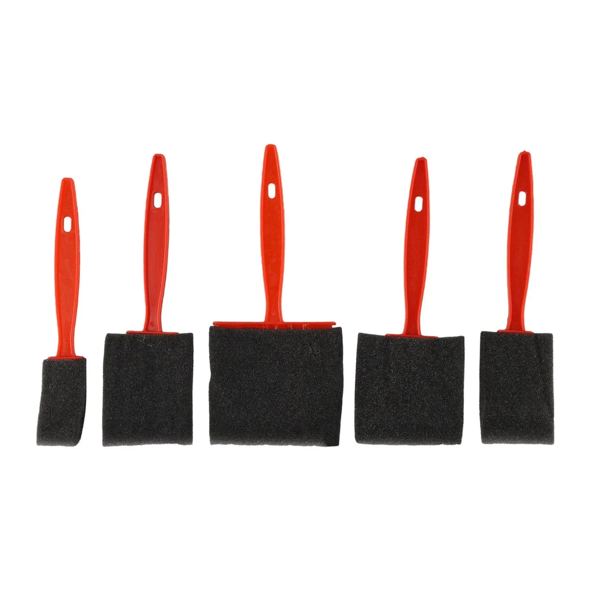 Set of 5 Sponge Foam Paint Brushes for Craft Art Projects