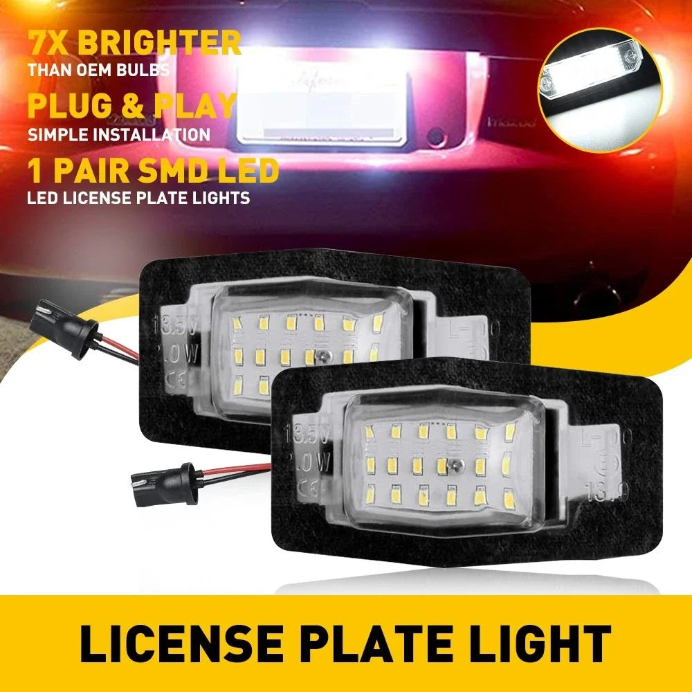 LED License Plate Lights for Mazda Miata Tribute MPV (1999–2005)