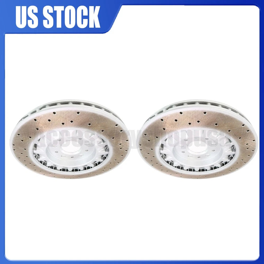 Set of 2 Front Brake Rotors for Maserati Ghibli (2014–2021) 670030935