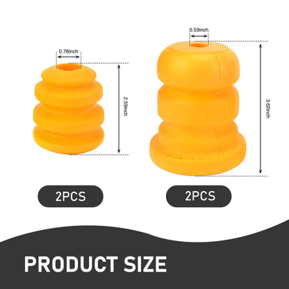 Set of 4 Front Lower Suspension Bump Rubber Pads for Car