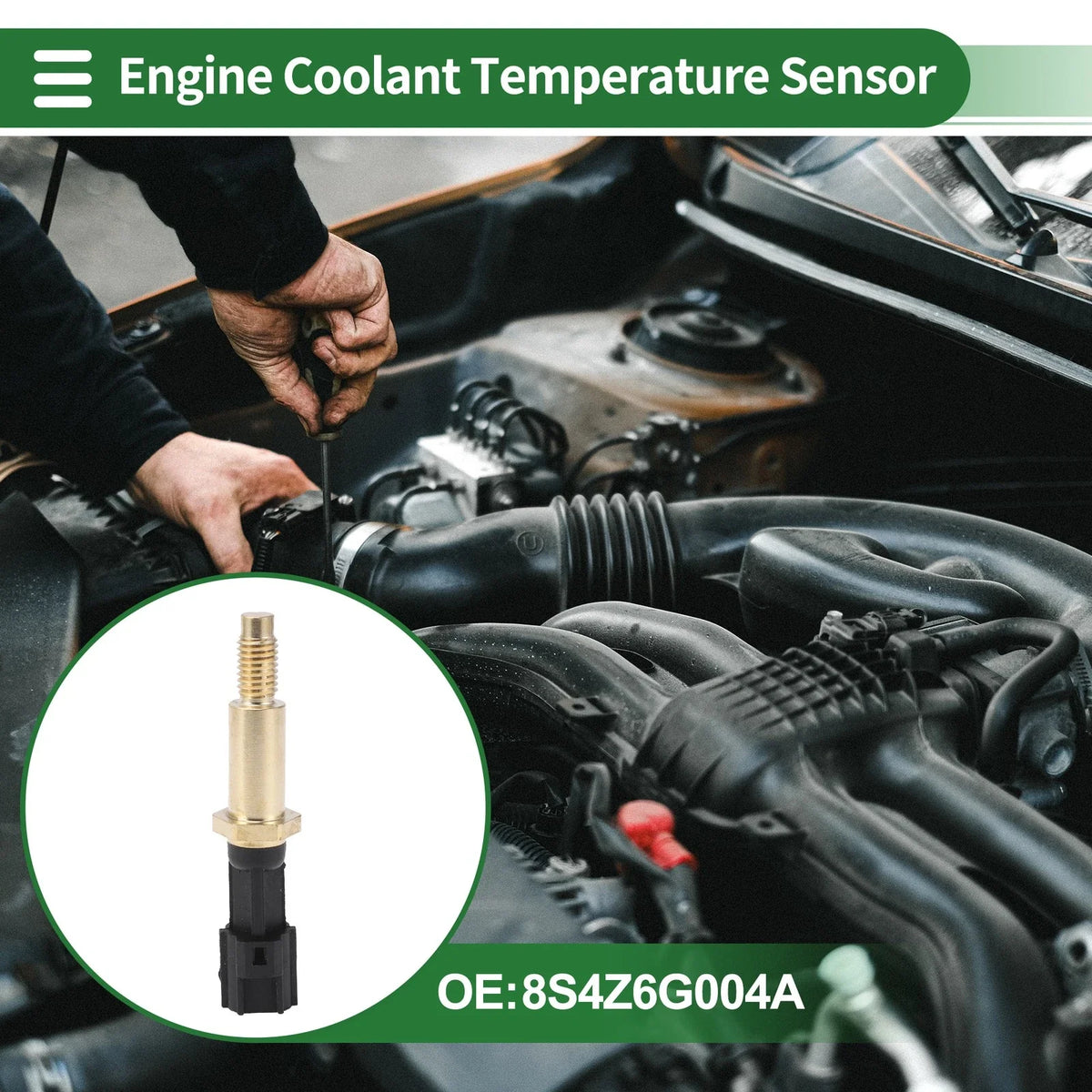Engine Coolant Temperature Sensor No. 8S4Z6G004A for Ford C-Max (2015)