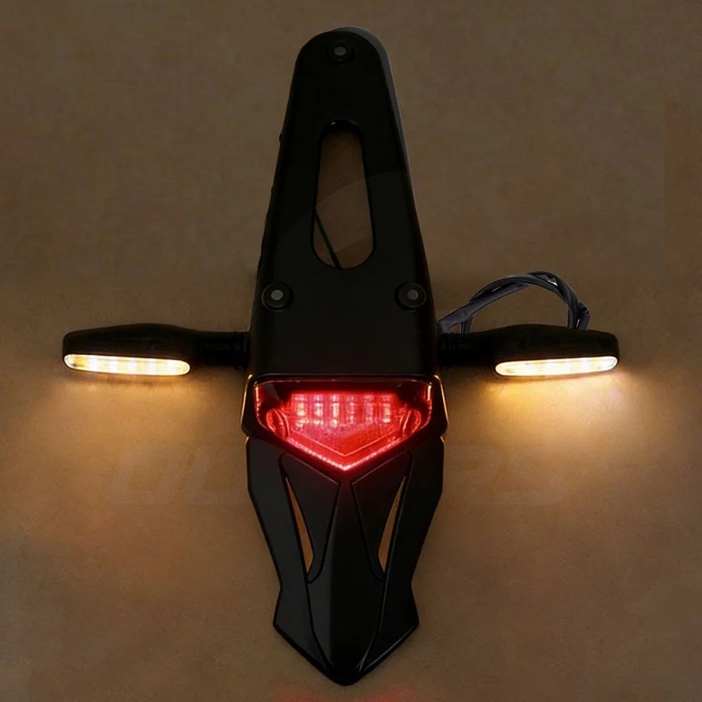 LED Rear Fender Tail Brake Light Turn Signal for Universal Dirt Bike (All Years)