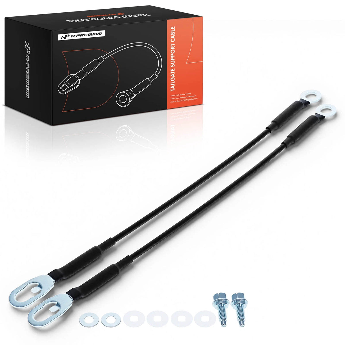 2X Tailgate Support Cable for Nissan Frontier (1998–2021) 90460EA80A, 90460EA800, 38548