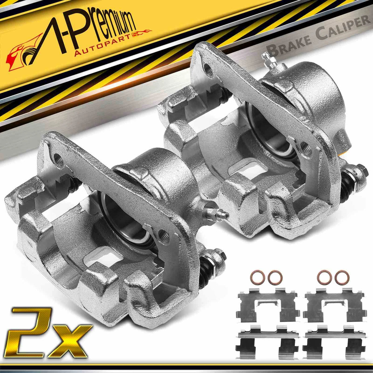 A-Premium Pair Front Disc Brake Calipers for Chevy Geo Tracker (1990–1998) - 30014542, 30014541