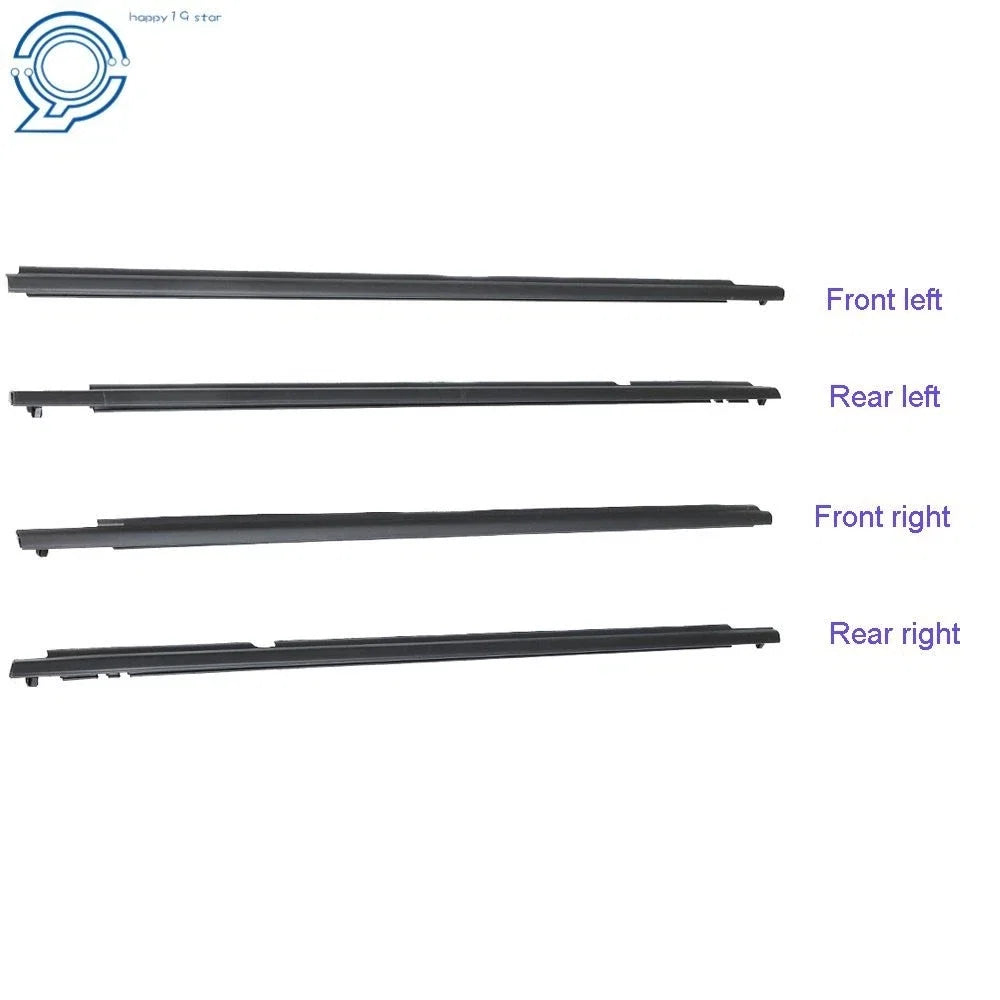 Set of 4 Door Weatherstrip Window Moulding Trim Seals for Toyota Corolla (2011)