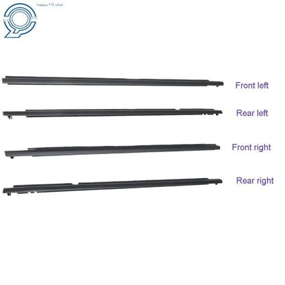 Set of 4 Door Weatherstrip Window Moulding Trim Seals for Toyota Corolla (2011)