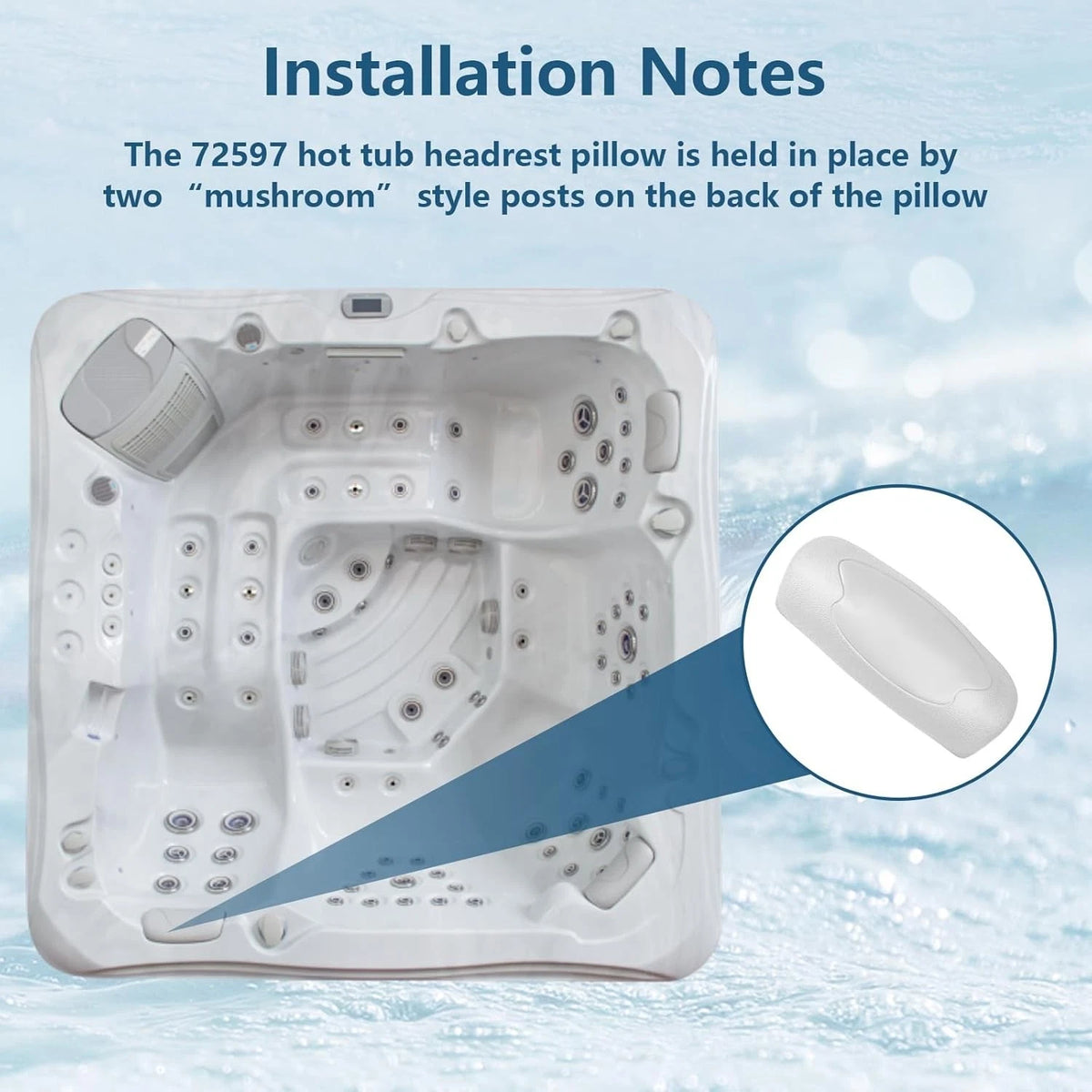 2X Hot Tub Pillow for Hot Spring (1997–2007)