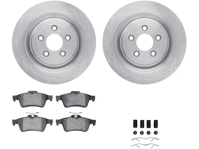 Rear Brake Pad and Rotor Kit for Jaguar Super V8 (2006–2009) NY689RK