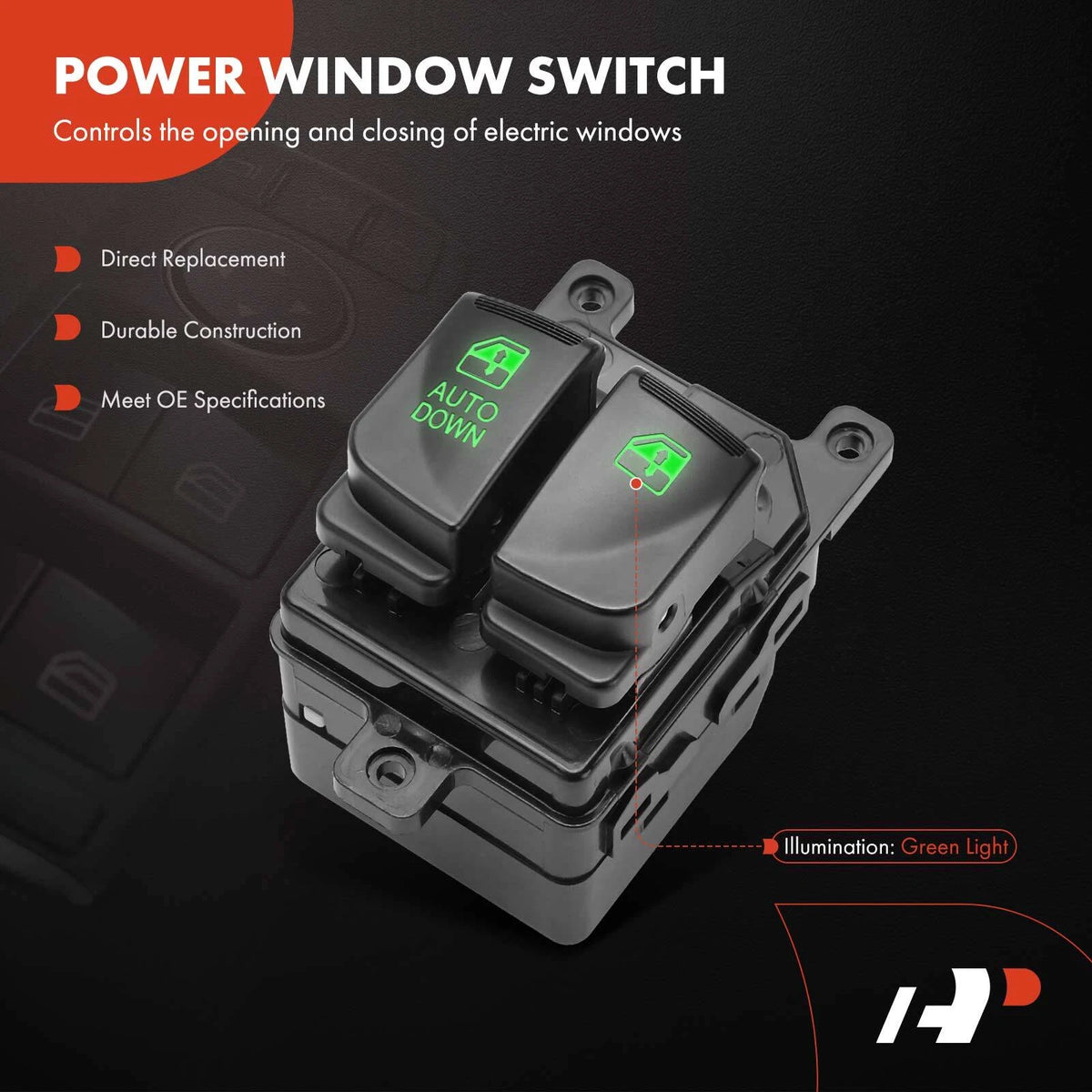 Front Left Power Window Switch for Hyundai Accent (2006–2007) 82710-1E050, 827101E050