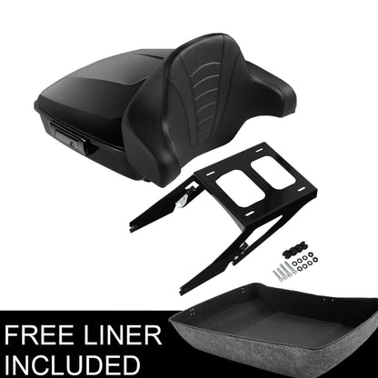 Trunk Pad Mount Rack for Harley Softail FLSB (2018–2025) 24 Black