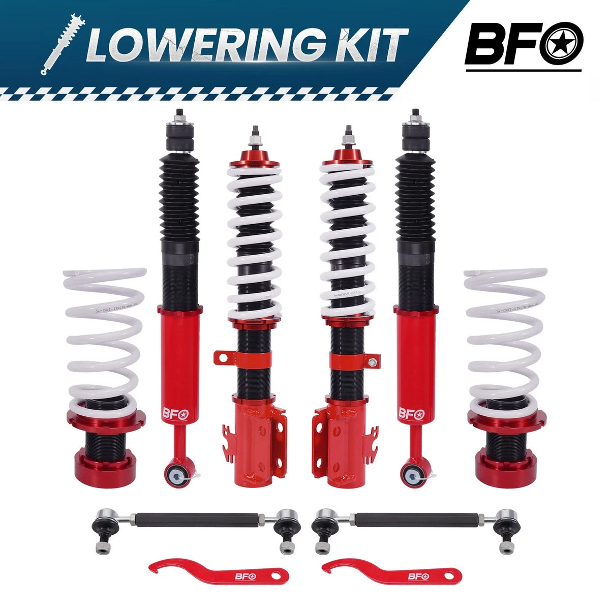 Coilover Shock and Spring Lowering Kit for Toyota Yaris (2007–2010) & Scion xD (2008–2014)