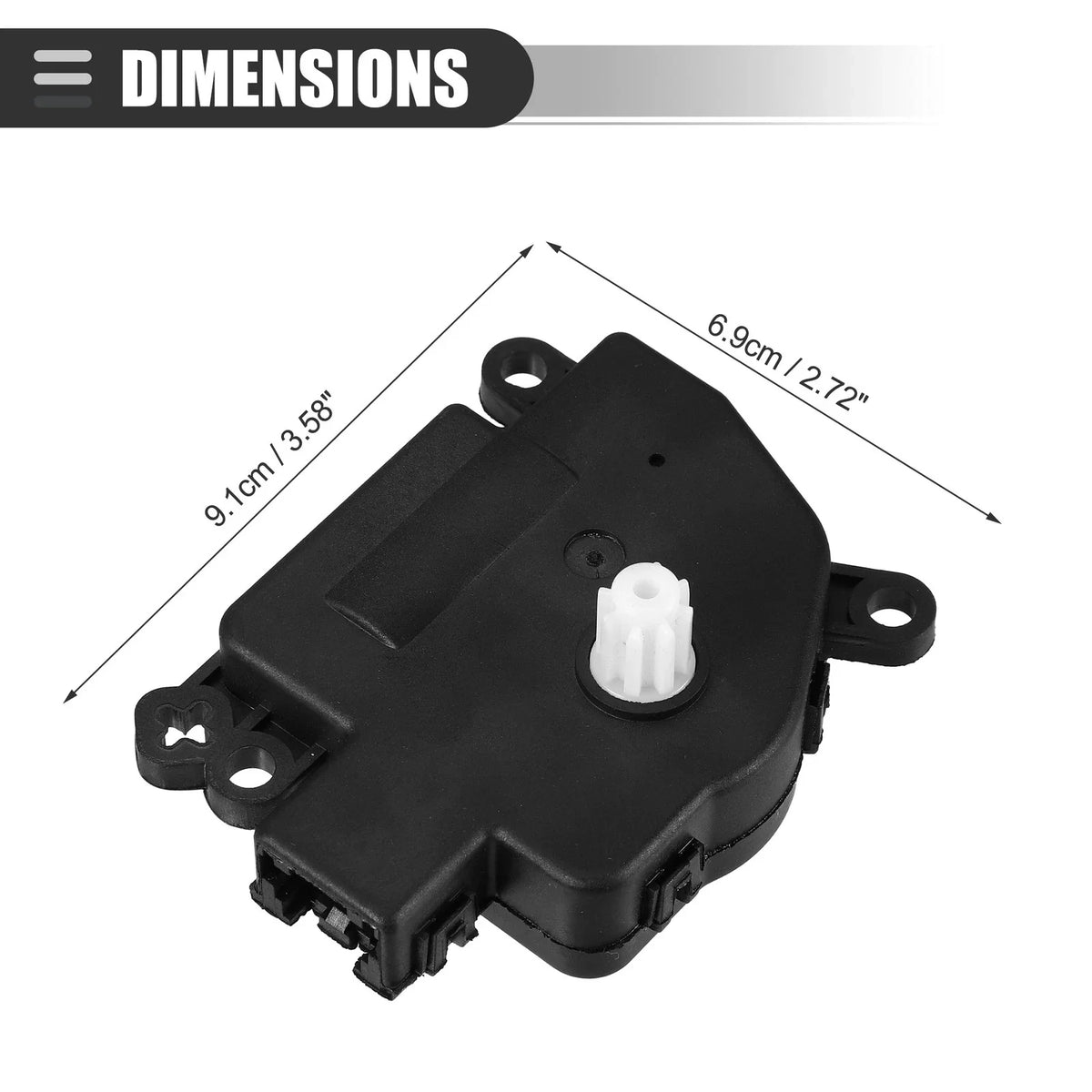 2 Pcs HVAC Heater Air Door Blend Actuator for Ford Escape (2008–2012) 767153096068