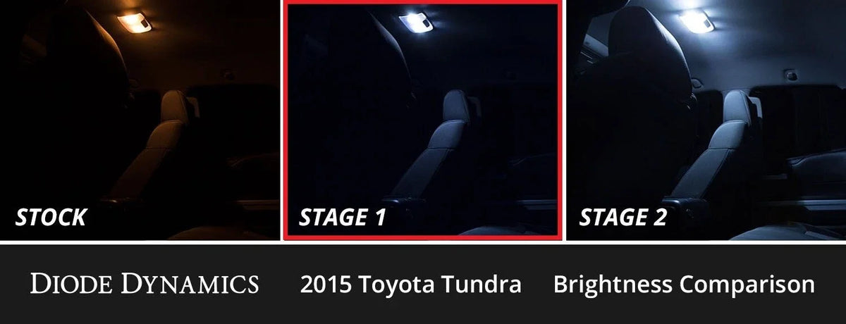 Interior LED Kit Cool White Stage 1 for Toyota Tundra (2014–2018)