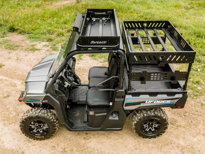 SuperATV Bed Rack for CFMoto UForce 1000 (2019–2023) - 2 Cube Lights, 1 Shelf