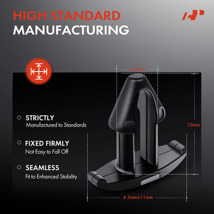 2X Nylon Front Bumper Grille Hood Seal Retainer Clip for Toyota (5314560030, 53145-60030)